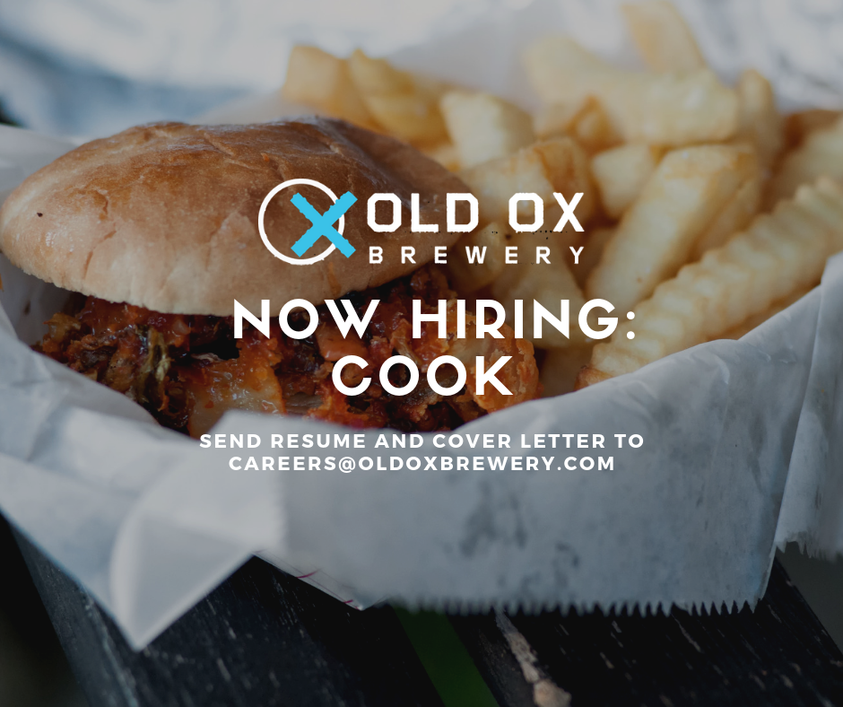 Hiring Cook Old Ox Brewery Washington DC Brewery in Ashburn, VA