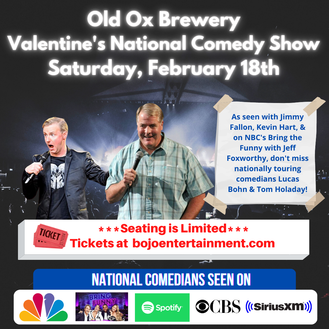 Valentine Comedy ShowYou’ll Love It! Old Ox Brewery Washington DC